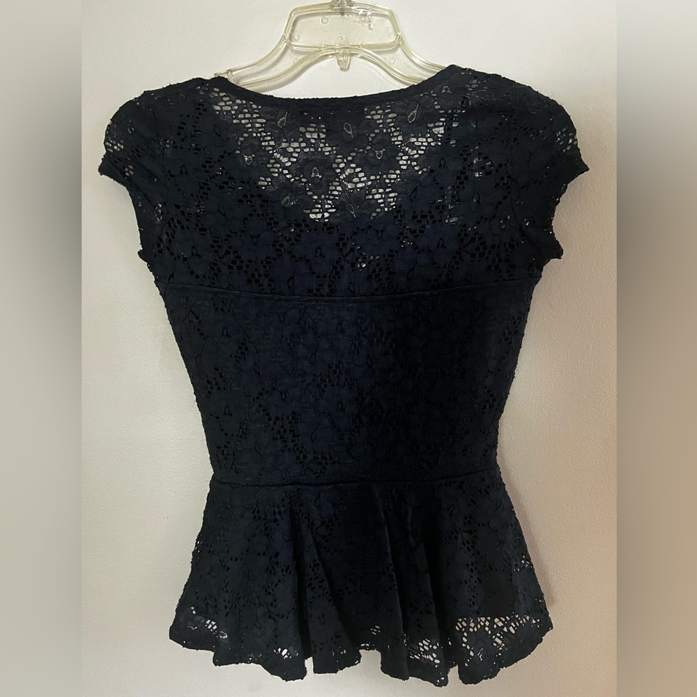 Dressy Black Lace Top